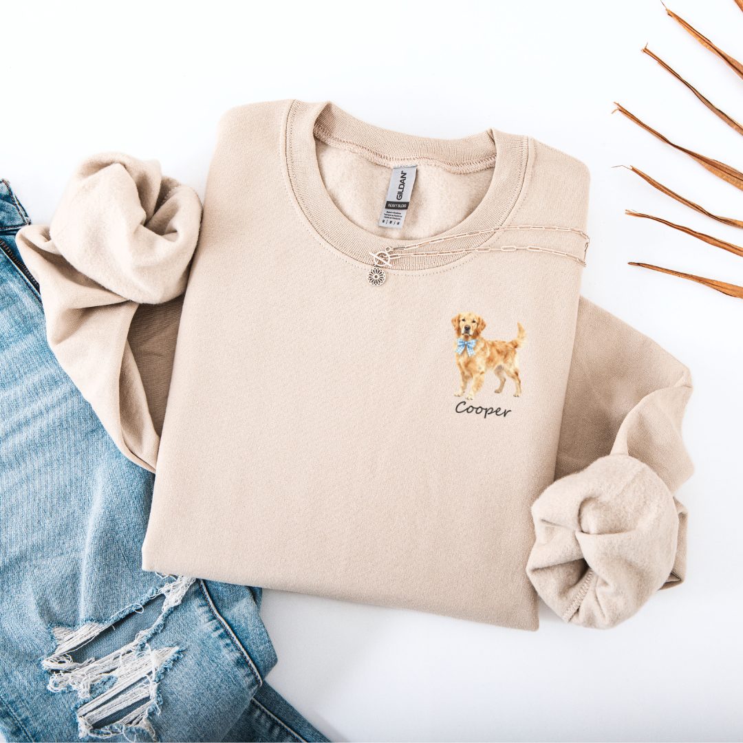 Personalized Golden Retriever Sweatshirt New Arrival