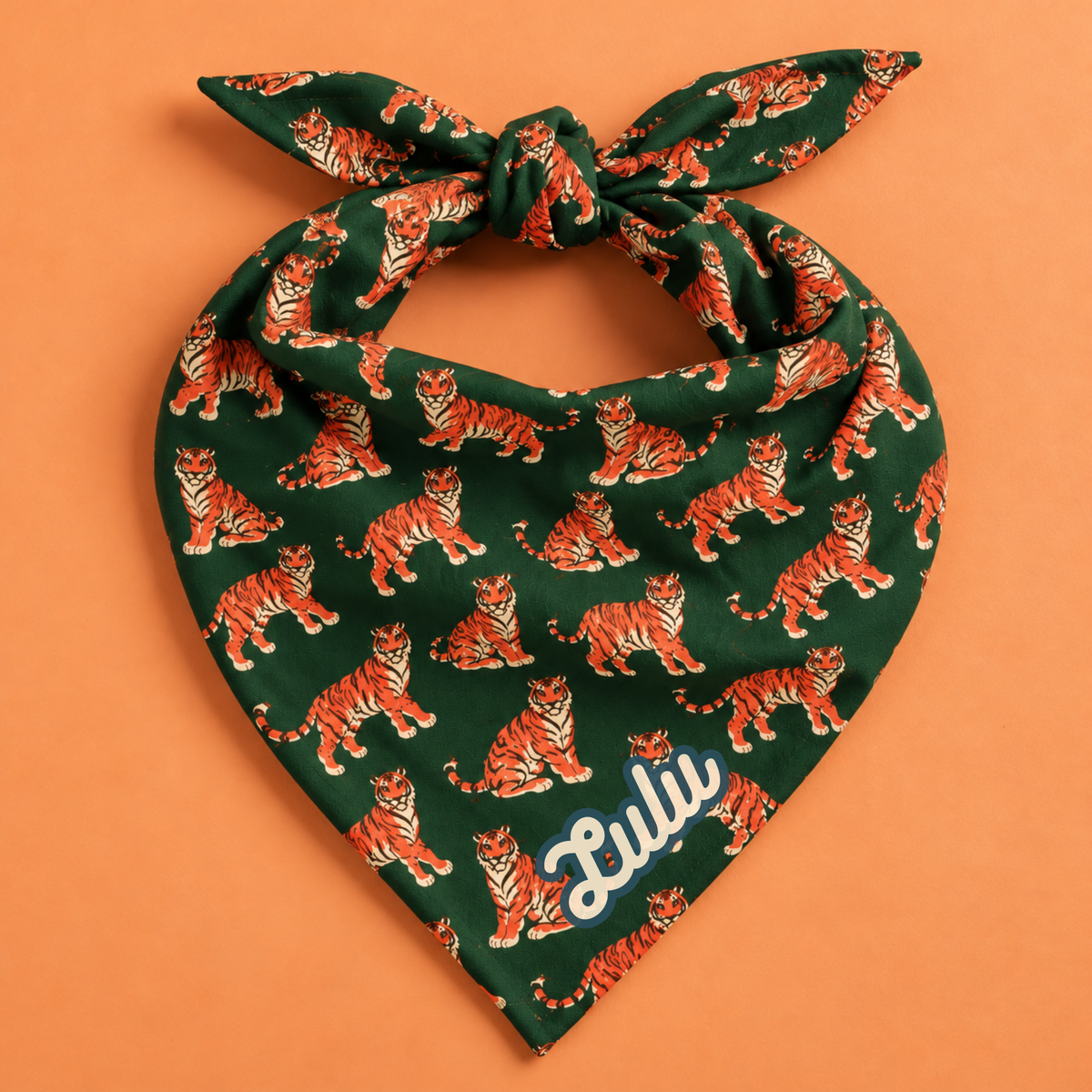 custom tiger trendy dog bandana