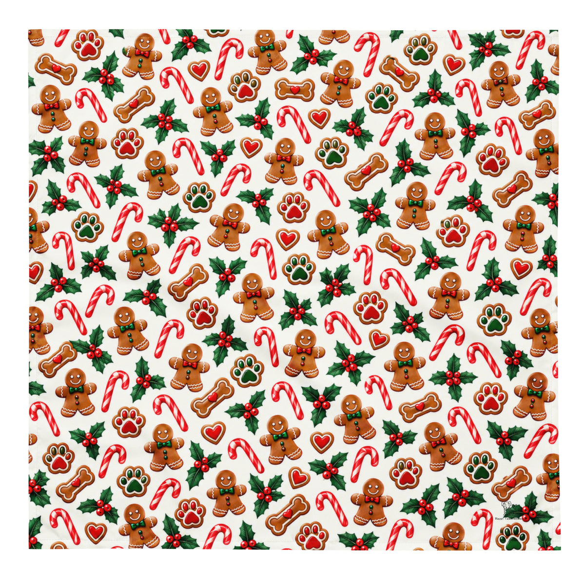 Gingerbread Man Dog Bandana