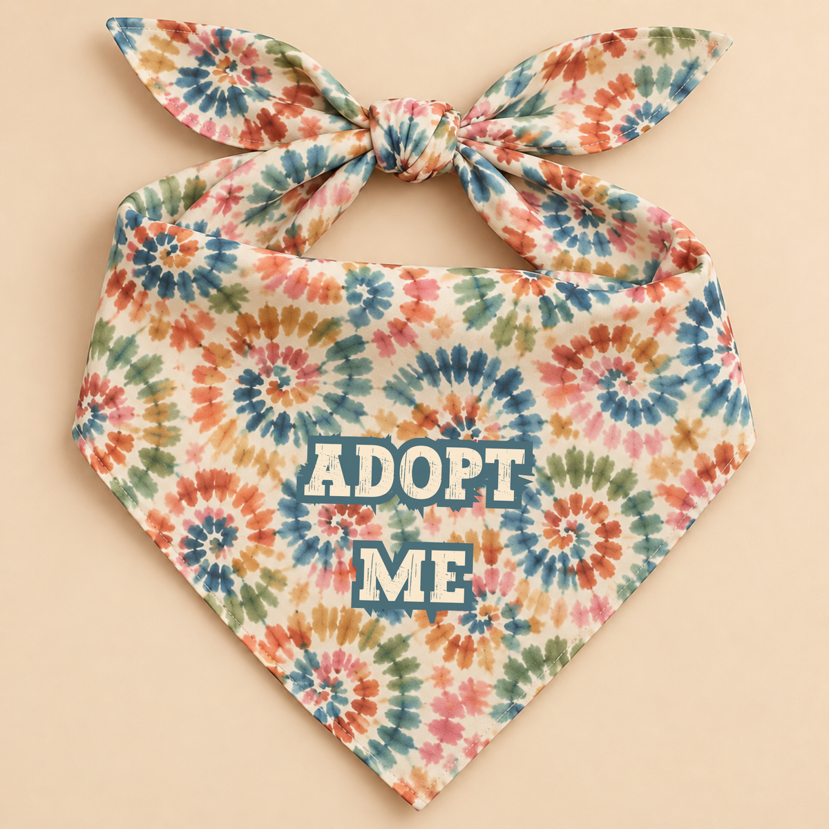 tie dye adopt me dog bandana